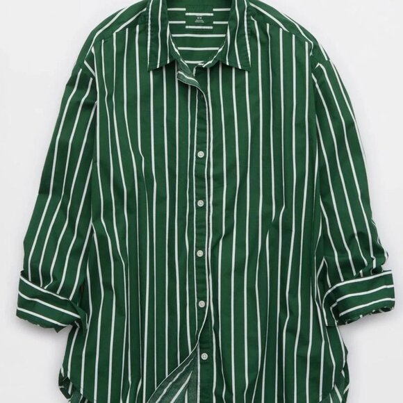 Aerie Good Day Cover Up Button Down Shirt - Picture 4 of 5